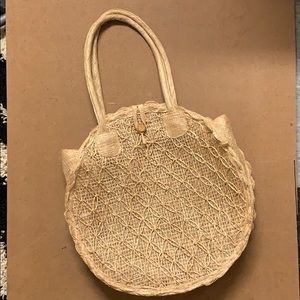 Woven shoulder bag
